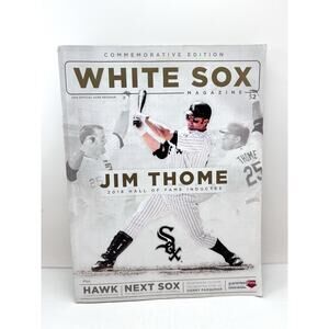 Chicago White Sox 2018 Official‎ Game Program Jim Thome Commemorative edition
